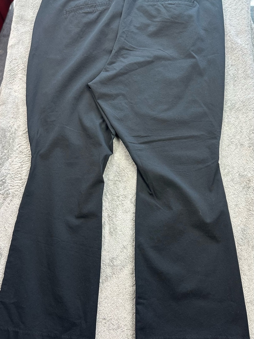 Old Navy Pixie Straight Pants Women’s Size 24 Black Stretch Career Work Trousers - Picture 2 of 8